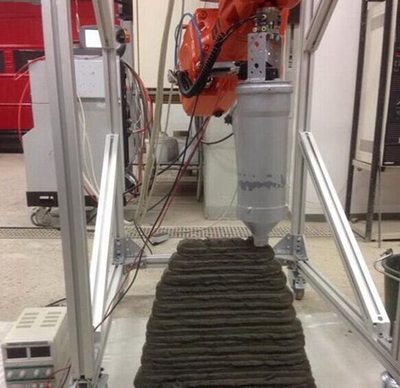 混凝土、混凝土3D打印機、可移動混凝土3D打印機