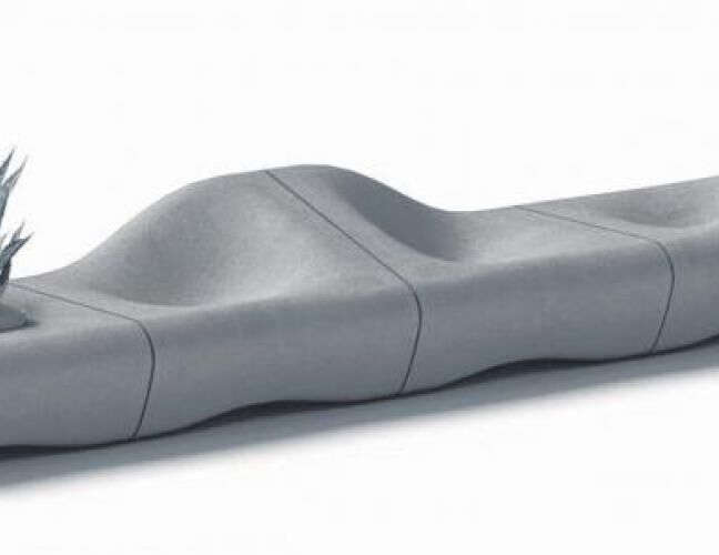 混凝土、沙丘椅