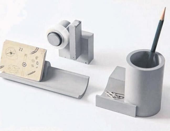 混凝土、  水泥文具