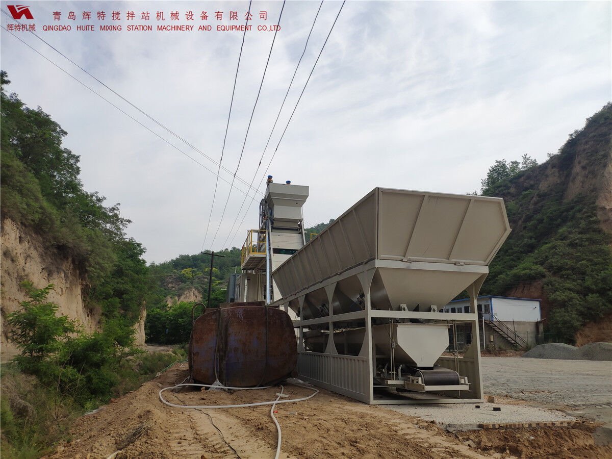 青島輝特機械 HZM75免基礎(chǔ)攪拌站模塊化設(shè)計，安裝快捷