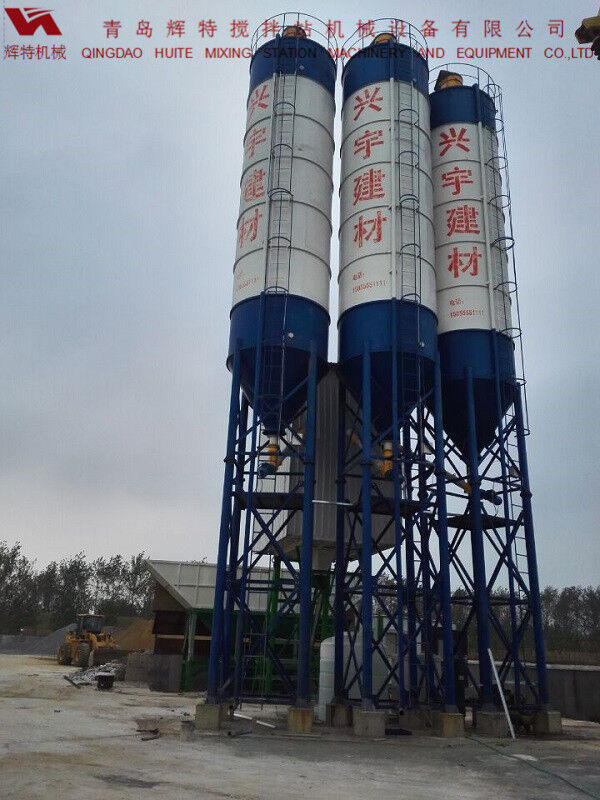輝特攪拌站HZS75特別適合于干硬性、半干硬性混凝土的生產(chǎn)