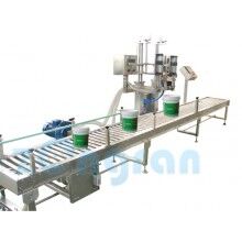 水漆桶裝灌裝線(xiàn)，水漆包裝機(jī)