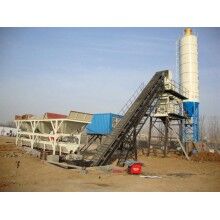 小型商混站首選，hzs60型水泥攪拌站